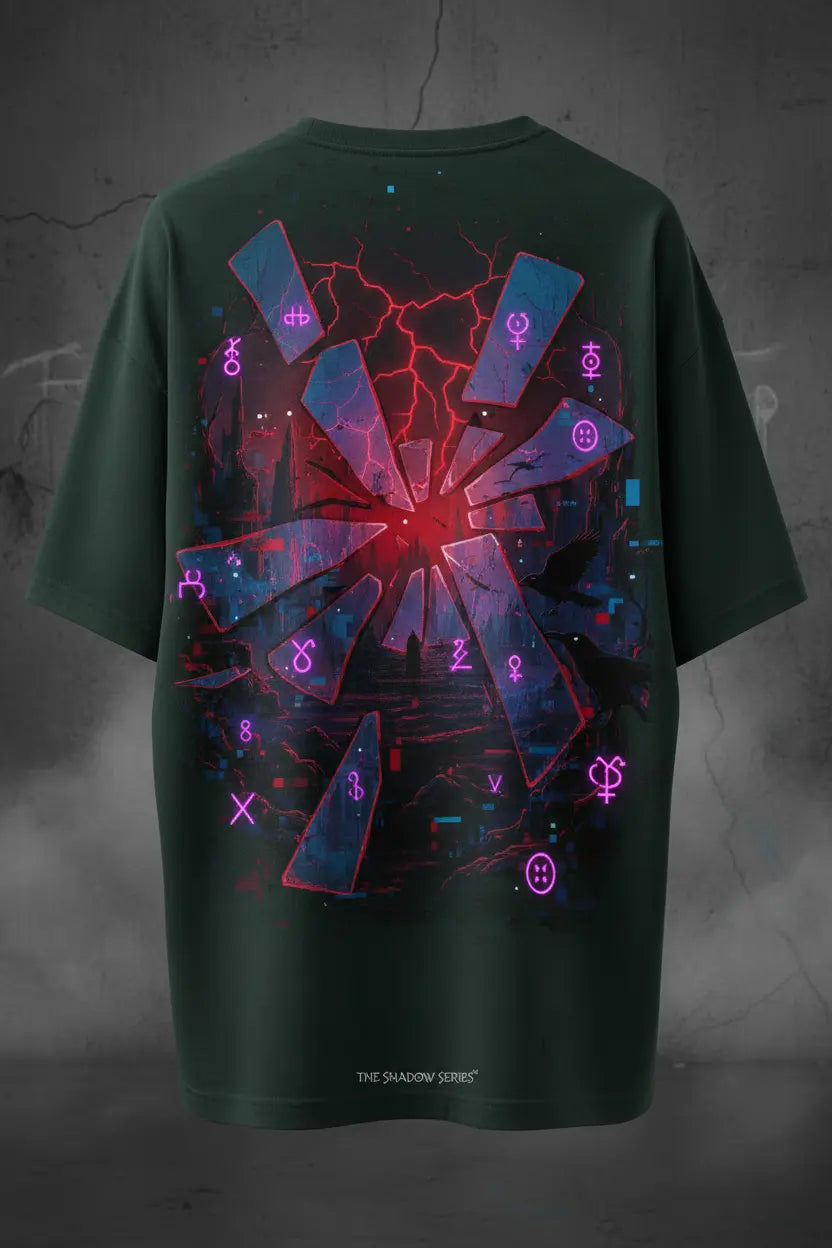 Mirror Shards — Oversized T-Shirt | The Shadow Series - aminemobtasssimshadow